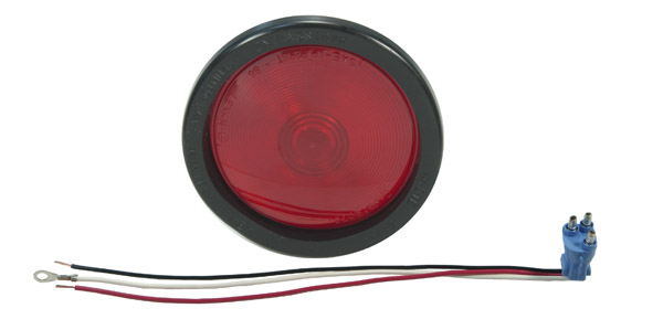 Grote Industries - 52782 – Torsion Mount® II 4″ Stop Tail Turn Light, Female Pin, Red Kit (52772 + 91740 + 67000)