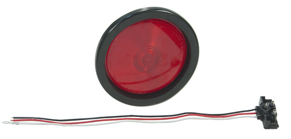 Grote Industries - 53012 – 4″ Economy Stop Tail Turn Light, Red Kit (52922 + 91740 + 67090)