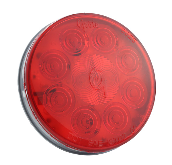Grote Industries - 53252 – SuperNova® 4″ 10-Diode Pattern LED Stop Tail Turn Light, Grommet Mount, Red