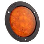 LED Auxiliary Turn Light with Black Theft-Resistant Flange