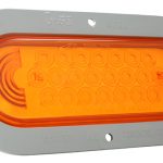 supernova oval led stop tail turn light gray theft resistant