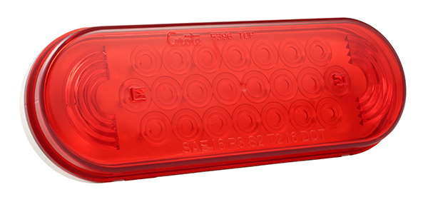 Grote Industries - 53962-3 – SuperNova® Oval LED Stop Tail Turn Light, Grommet Mount, Red, Bulk Pack