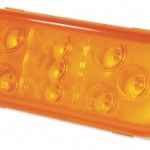 Yellow 9-Diode Oval LED Stop Tail Turn Light