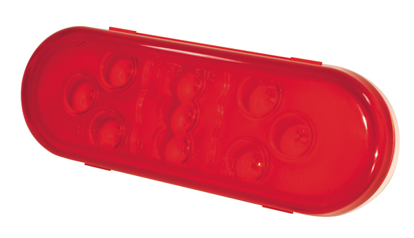 Grote Industries - 54142 – SuperNova® 9-Diode Oval LED Stop Tail Turn Light, Hard Shell, Red