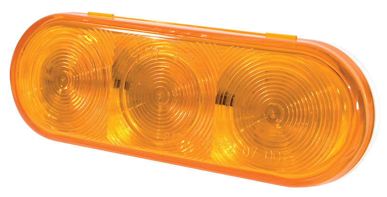 Grote Industries - 54173 – Grote Select™ Oval LED Stop Tail Turn Light, Auxiliary, Female Pin, Yellow