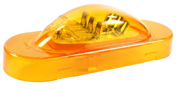 Grote Industries - 54193 – SuperNova® Oval LED Side Turn Marker Light, Grommet Mount, Hard Shell, Yellow