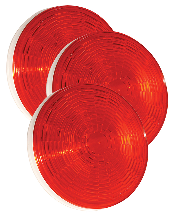 Grote Industries - 54342-3 – Grote Select™ 4″ LED Stop Tail Turn Light, Female Pin Termination, Red, Bulk Pack