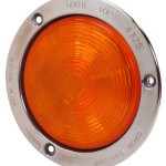 SuperNova Yellow LED Auxiliary Light With Stainless Steel Flange.