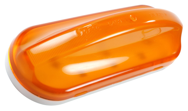 Grote Industries - 54663 – RazorBack™ Mid-Position Flashing LED Marker Light, Male Pin, Yellow