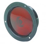 economy steel light single contact red