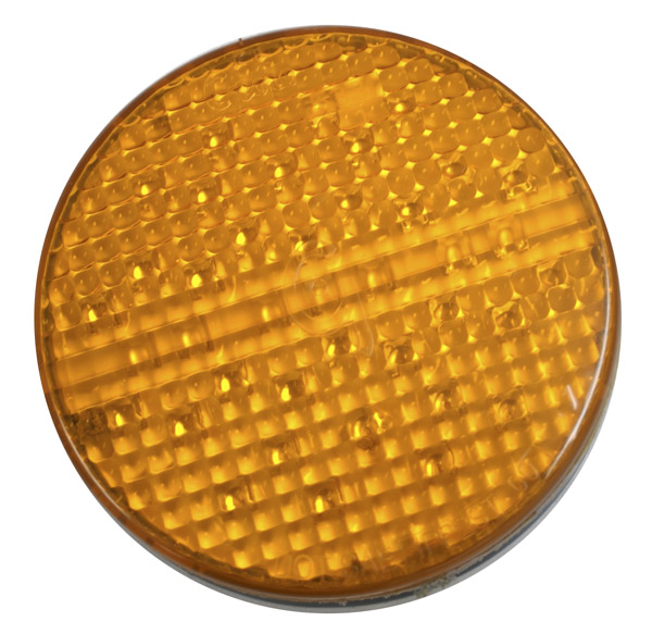 Grote Industries - 55103 – SuperNova® 4″ Full-Pattern LED Stop Tail Turn Light, Grommet Mount, 2 Pin, Rear Turn, Yellow