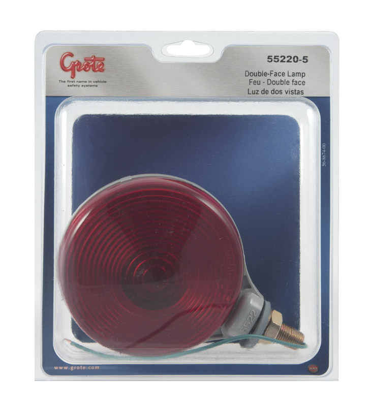 Grote Industries - 55220-5 – Thin-Line Double-Face Light, Single Contact, Red/Yellow, Retail Pack