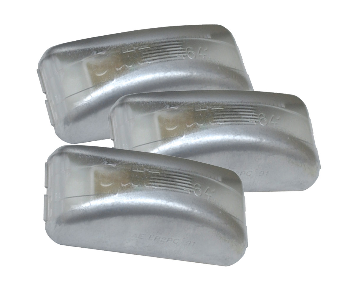 Grote Industries - 60261-3 – Small Rectangular License Light, Clear, Bulk Pack