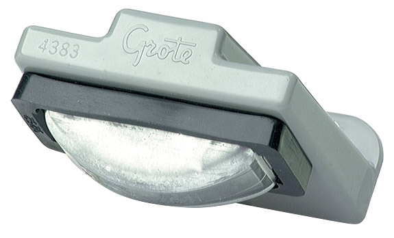 Grote Industries - 60280 – Small Rectangular License Light, Clear Kit (60261 + 43830)