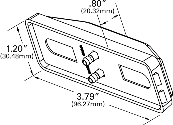 Grote Industries - 60301 – Rectangular Utility Light, Incandescent, Clear