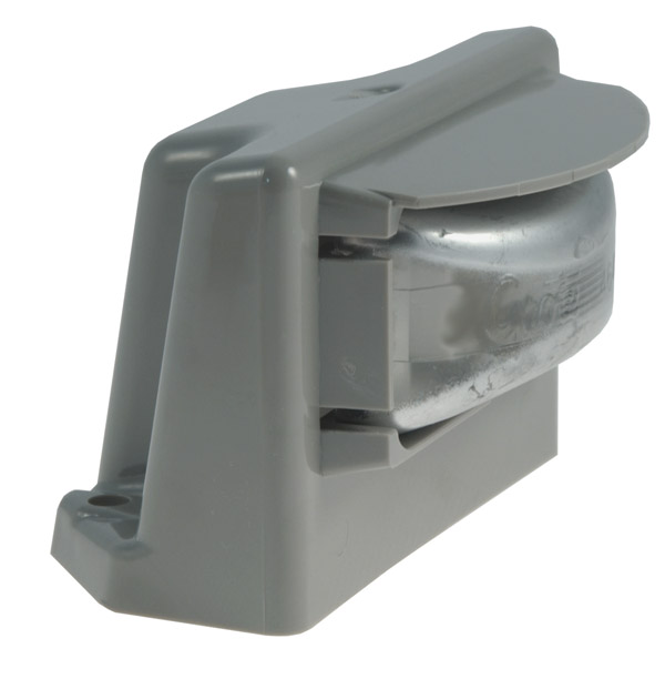 Grote Industries - 60460 – Small Rectangular License Light, Gray Flange, Clear Kit (60261 + 43960)