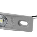 LED License Light With Gray Adapter Bracket