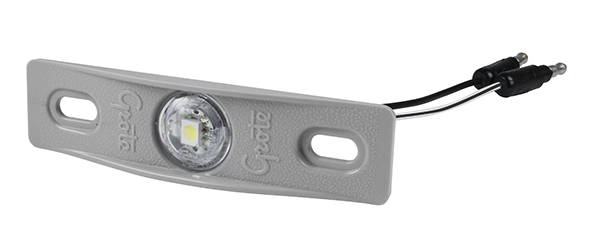Grote Industries - 60661 – MicroNova® Dot LED License Light, w/ Adapter Bracket, Gray