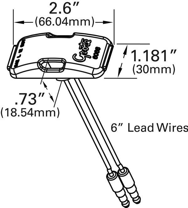 Grote Industries - 60671-3 – MicroNova® LED License Light, Clear, Bulk Pack