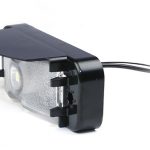 LED License Light With Black Horizontal Mount.