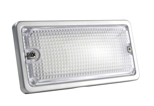 Grote Industries - 61861-3 – LED WhiteLight™ Recessed Dome Mount Lights, 6 Diodes, Dome Flush-Mount, 300 Lumens, 9-30V, Gray, Bulk Pack
