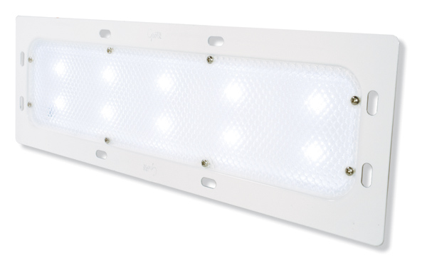Grote Industries - 61881 – LED WhiteLight™ Recessed Mount 18″ Dome Light, Low Output, 10 Diodes, 400 Lumens, White