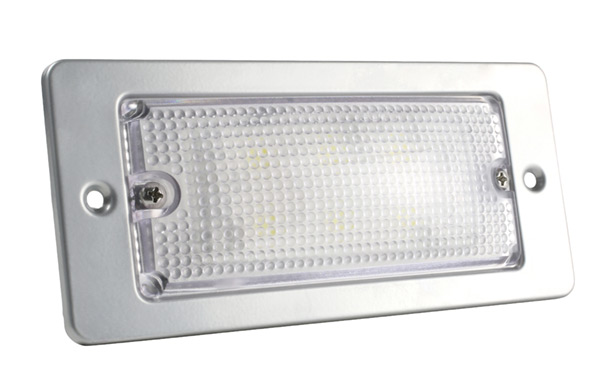 Grote Industries - 61931 – LED WhiteLight™ Recessed Small Mount Light, 6 Diodes, High Output Version, 300 Lumens, 12V, Gray