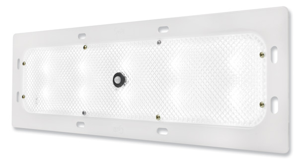 Grote Industries - 61F61 – WhiteLight™ Recessed Mount 18″ LED Dome Light, Standard Output, Motion Sensor, 10 Diodes, 800 Lumens, White