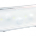 Luz LED para interiores con clavija macho, ovalada