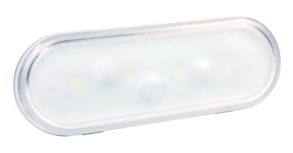 Grote Industries - 61G31 – Oval LED WhiteLight™ Dome Light, Male Pin, Clear
