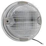 oe style dual system backup light chrome bezel clear