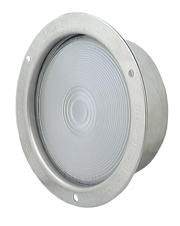 Grote Industries - 62151 – Stainless Steel Recessed Dual System Backup Light, Clear