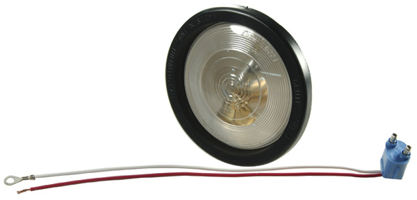 Grote Industries - 62331 – 4″ Torsion Mount® II Single-System Backup Light, Female Pin, Clear Kit (62271 + 91740 + 67010)
