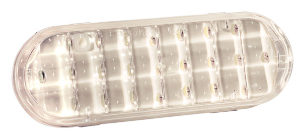 Grote Industries - 62561 – Supernova® Oval Single-System LED Backup Light, Grommet Mount, Clear