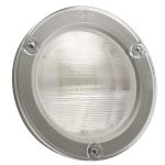 supernova nexgen 4 dual system led backup light flanged hard shell clear