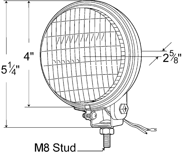 Grote Industries - 63261-5 – Par 36 Utility Light, Round Halogen Work Light, Flood, 24V, Retail Pack