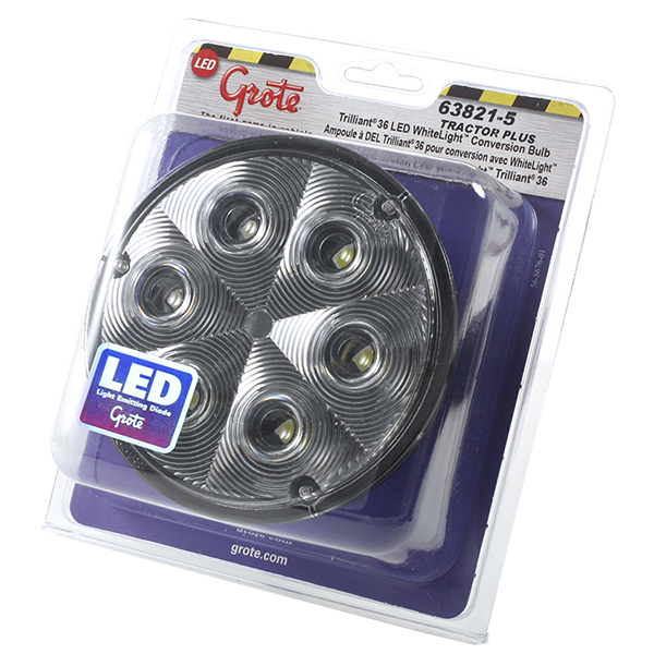 Grote Industries - 63821-5 – Trilliant® 36 LED Work Light, TractorPlus™ Pattern, Spade/Screw Terminals, Retail Pack