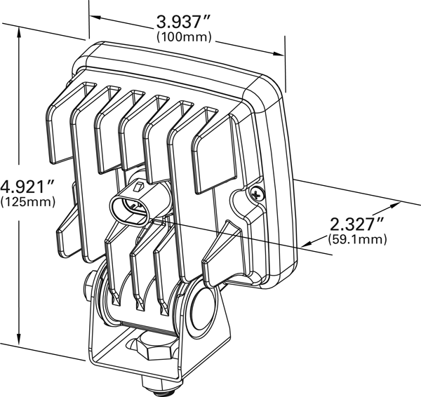 Grote Industries - 63981 – Trilliant® Cube LED Work Light, 1200 Lumens, 12V/24V
