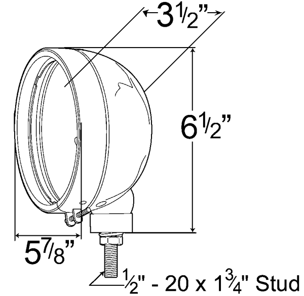 Grote Industries - 64021 – Par 46 Utility Light, Multi-Function Housing, Chrome Plated