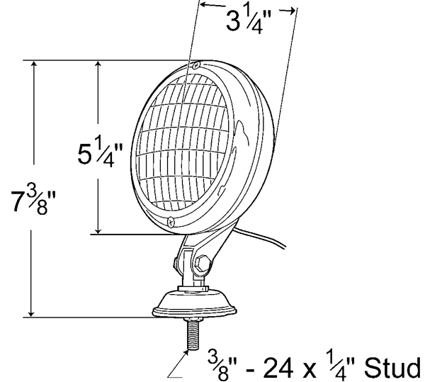 Grote Industries - 64101 – Par 36 Utility Light, Steel Tractor, Incandescent