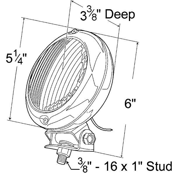 Grote Industries - 64111 – Par 36 Utility Light, Steel Spot, Surveillance Light