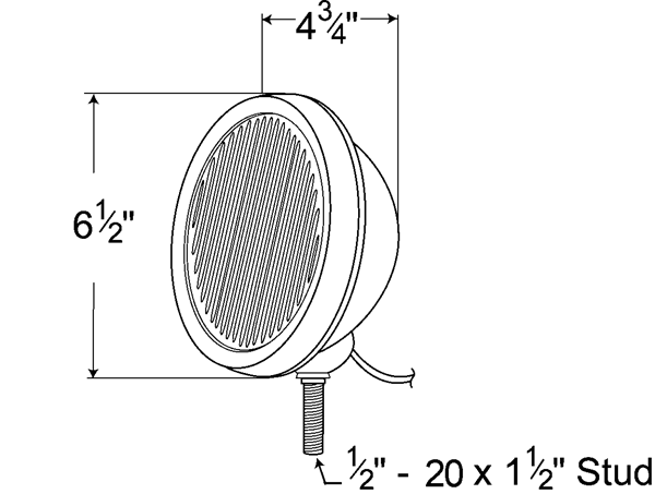 Grote Industries - 64341 – Par 46 Utility Light, Steel, Incandescent, Tractor