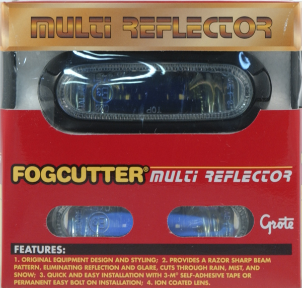 Grote Industries - 64371-5 – Slim-Line Halogen Fog Light, Clear Kit