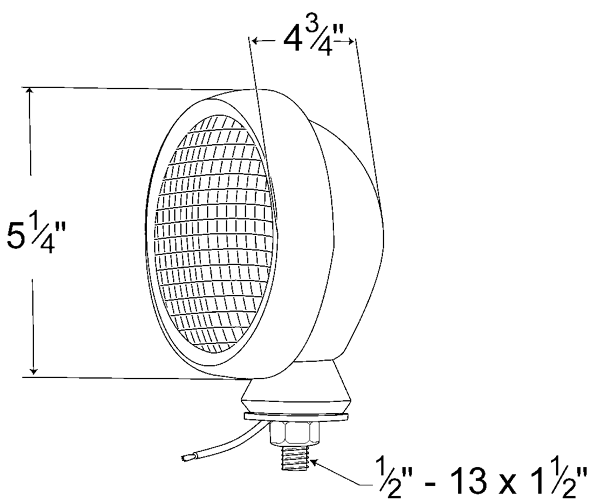 Grote Industries - 64441 – Par 36 Utility Light, Trapezoid, Incandescent