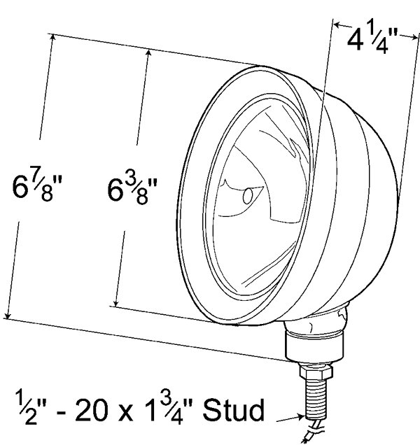 Grote Industries - 64471 – Par 46 Utility Light, Rubber, Halogen, Flood