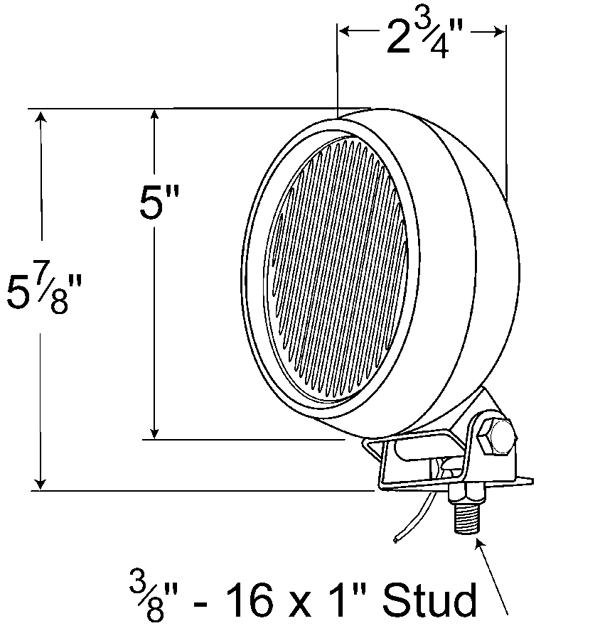 Grote Industries - 64931-5 – Par 36 Utility Light, Rubber Tractor, Retail Pack