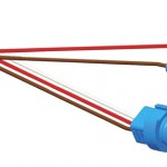 Midturn Adapter Pigtail, Adapter, Male-to-Male Pin, (2) Additional Standard .180 Receptacles