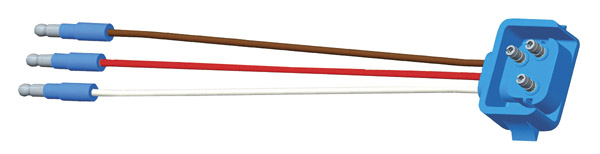 Grote Industries - 66844 – Stop Tail Turn Three-Wire 90º Plug-In Pigtail For Female Pin Lights, 18″ Long, Ground Return, Slim-Line .180 Male