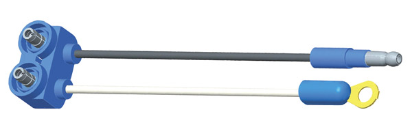 Grote Industries - 66850 – Sealed Marker Light Pigtail, Double Seal, 6″ Long, Chassis Ground