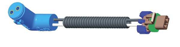 Grote Industries - 66920 – Sentry Light Single Function 90° Pigtail, 30″ Long, 90° Plug